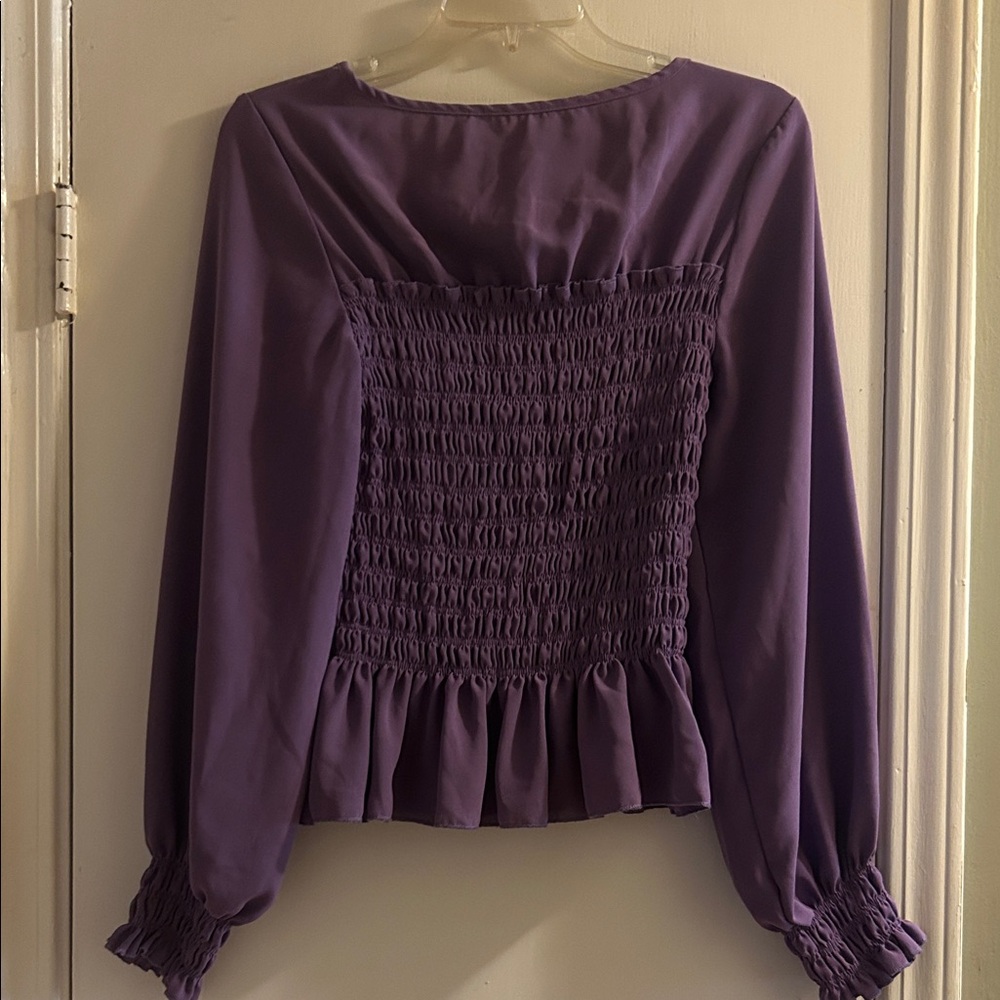 Elegant Purple Women's Top NWOT